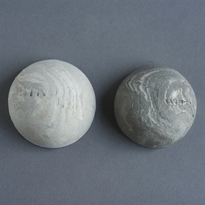 Marmorerad grå/vit Stengodslera med chamotte 0-0,5, 10kg